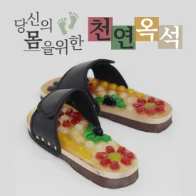 짝짝! 3차입고 완료💗<br>의미없는 지압은 그만!<br>천연옥석 지압 슬리퍼