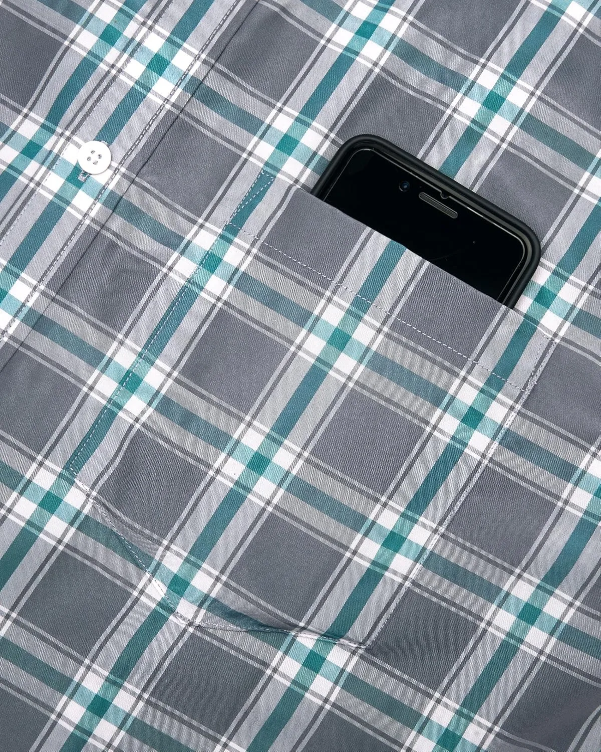 Alimens & Gentle Mens Plaid Short Sleeve Button Down Shirts Cotton Regular Fit Casual Gingham Shirts