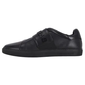 Balmain Leather Logo Slip-On Sneakers. Size 43