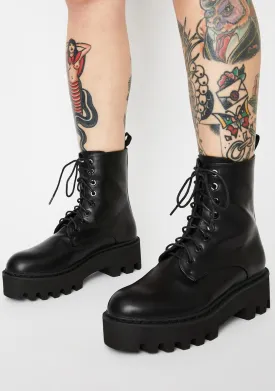 Blackout Unforgiven Chunky Combat Boots