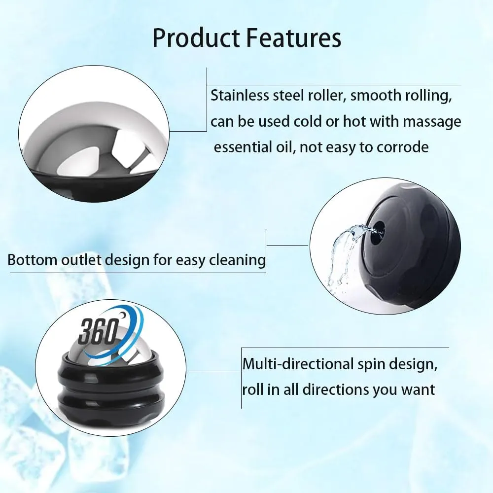 Cold Massage Roller Ball - Father Men Day Gifts from Wife Daughter Son, Stays Cold for 6 Hours, Home Office Travel Essentials,Sports Fitness Relaxations Gift,Rapidly Relieve Muscle Pain and Tension