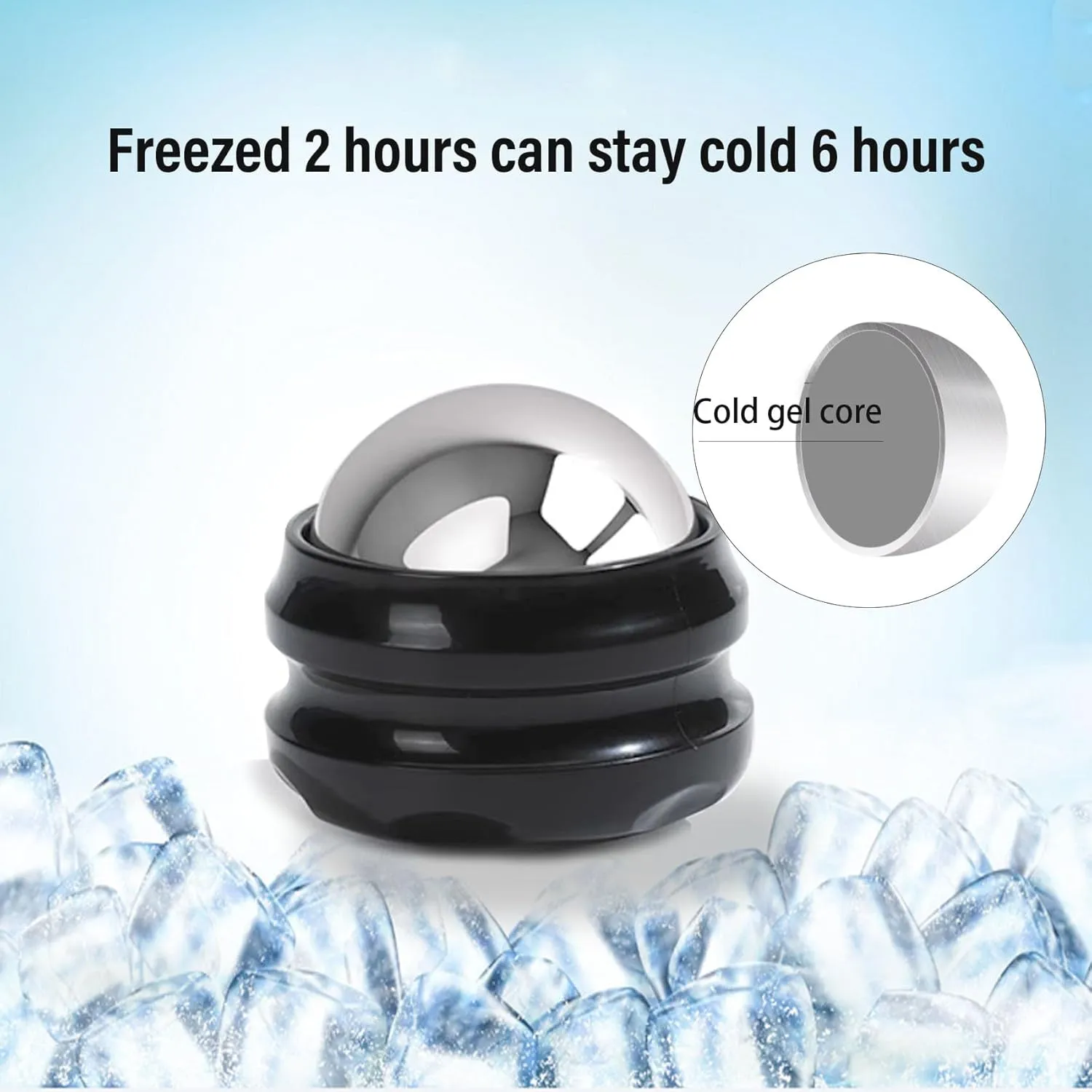 Cold Massage Roller Ball - Father Men Day Gifts from Wife Daughter Son, Stays Cold for 6 Hours, Home Office Travel Essentials,Sports Fitness Relaxations Gift,Rapidly Relieve Muscle Pain and Tension
