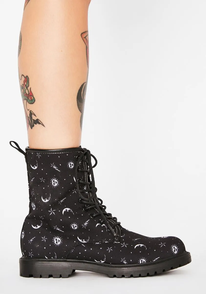 Cosmic Combat Lace-Up Boots