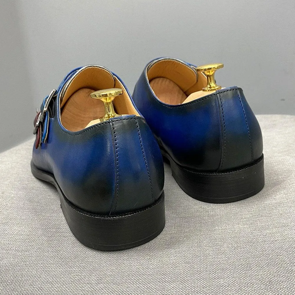 DV Men's Handmade Calf Leather Oxford Shoes
