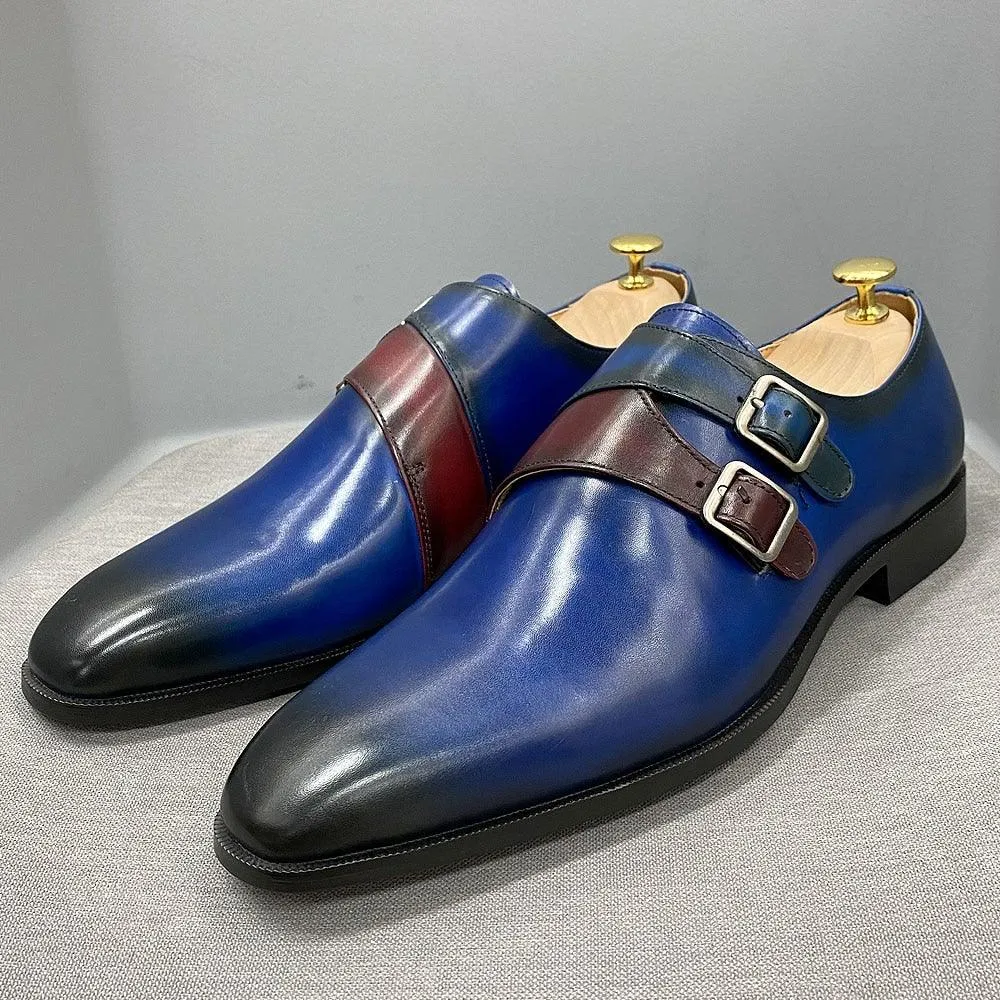 DV Men's Handmade Calf Leather Oxford Shoes
