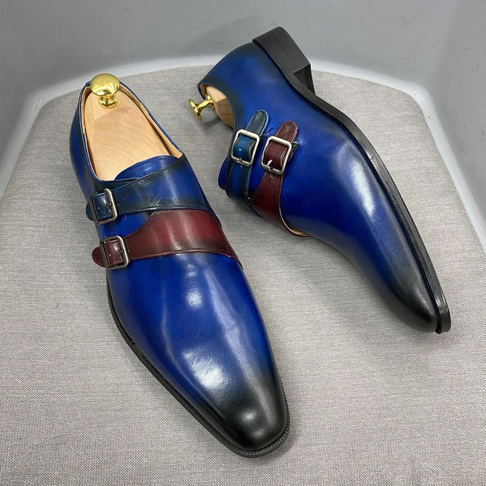 DV Men's Handmade Calf Leather Oxford Shoes