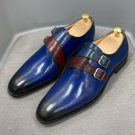 DV Men's Handmade Calf Leather Oxford Shoes