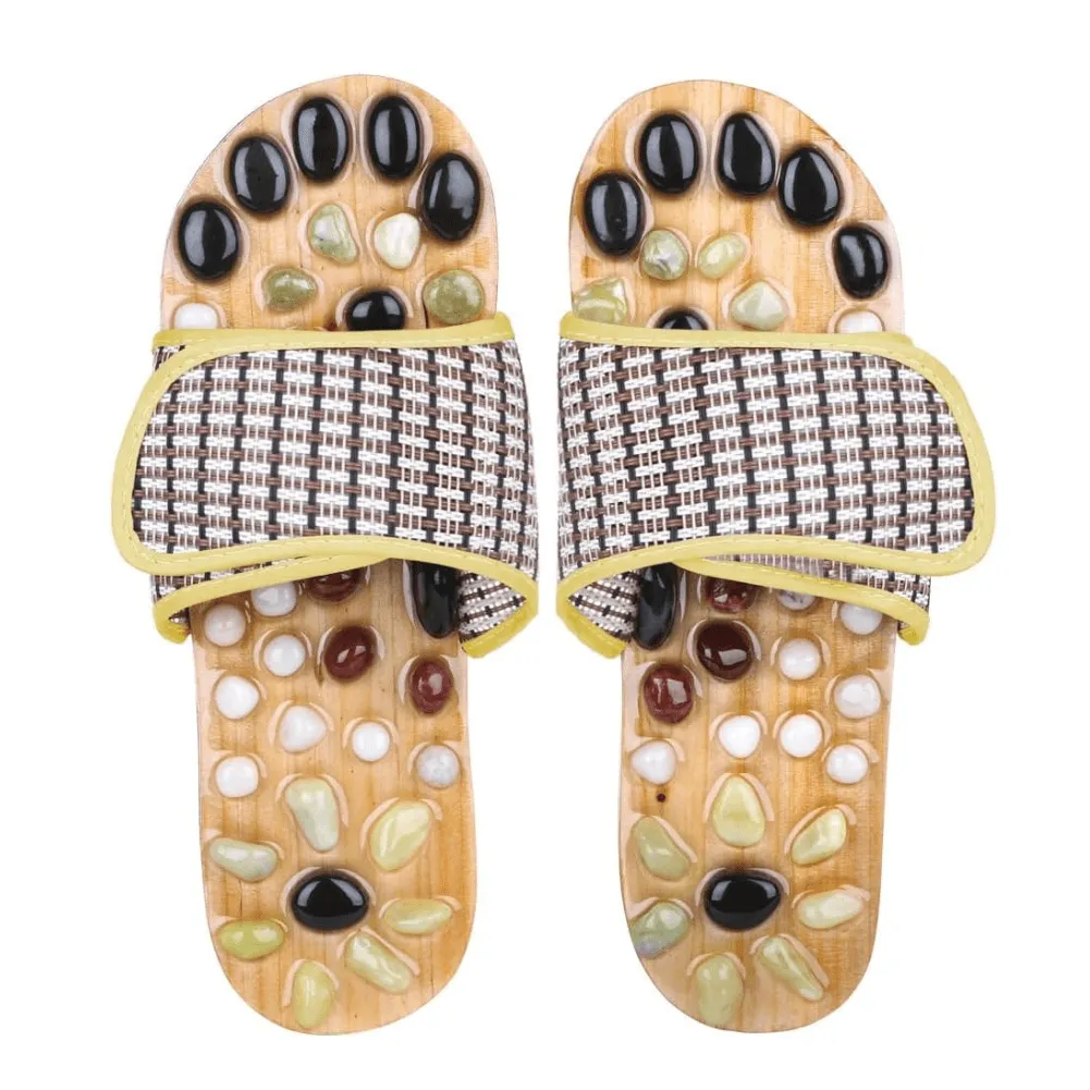 Earth Stone Acupressure Slippers – Therapeutic Massage for Wellness