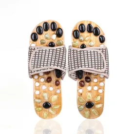 Earth Stone Acupressure Slippers – Therapeutic Massage for Wellness