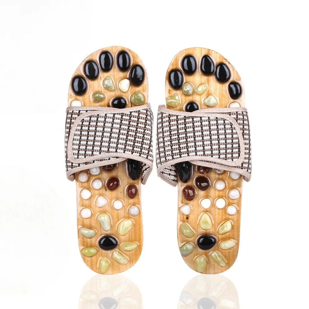 Earth Stone Acupressure Slippers – Therapeutic Massage for Wellness