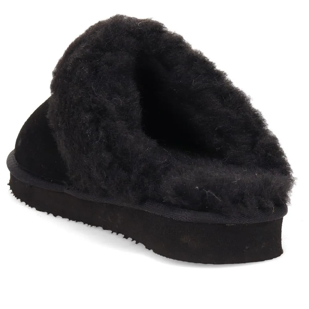Faux-Fur-Lined Mule Slippers - EDNB40035 / 326 896