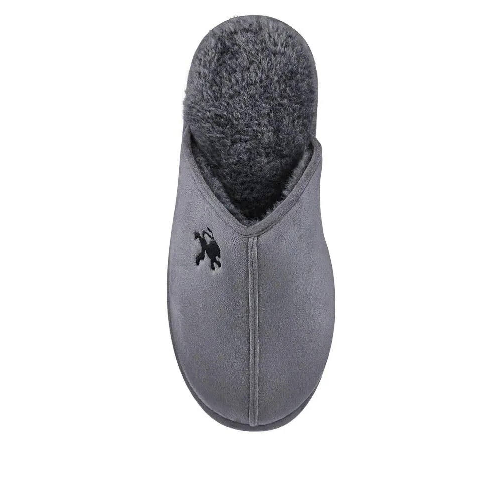 Faux-Fur-Lined Mule Slippers - QING40007 / 325 766