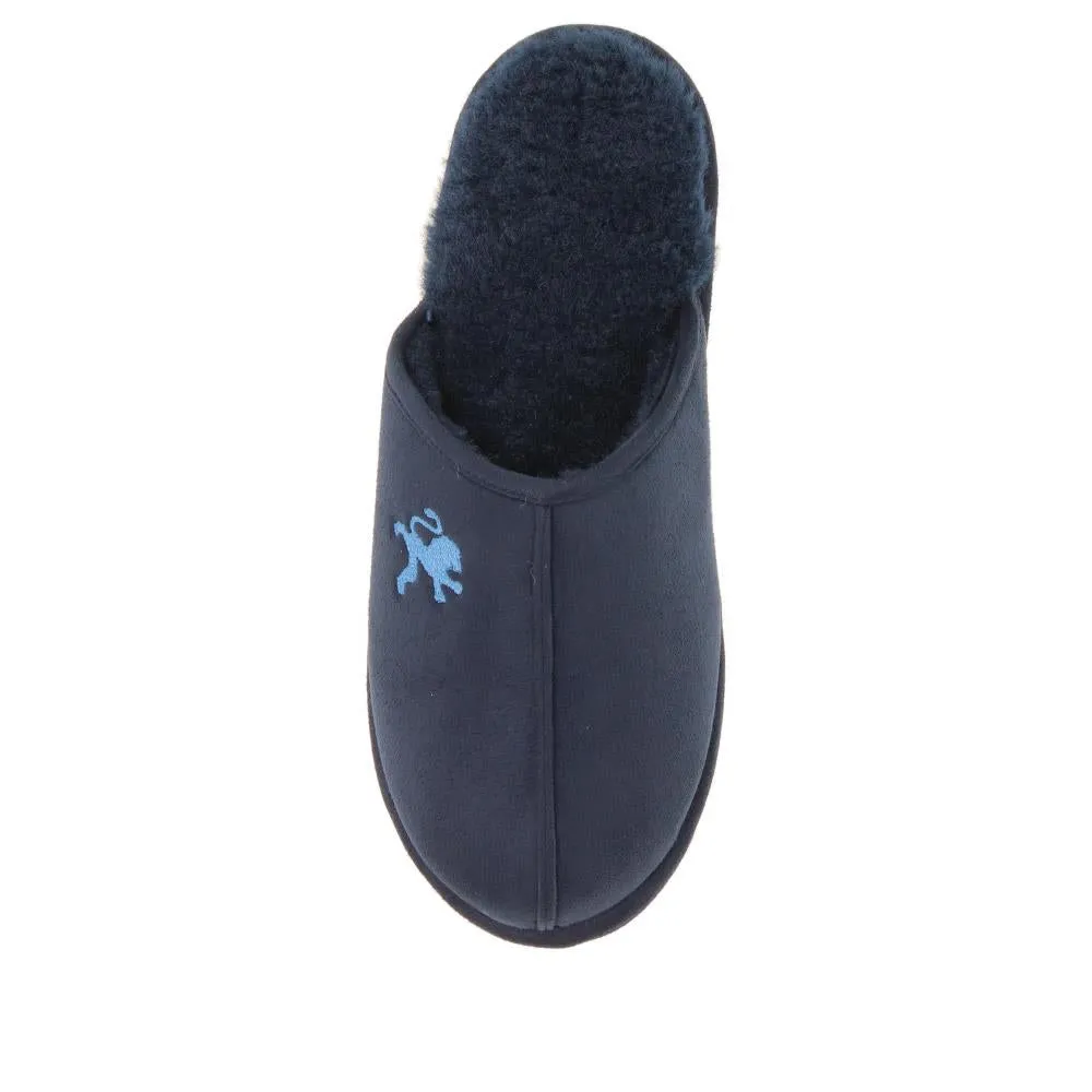 Faux-Fur-Lined Mule Slippers - QING40007 / 325 766