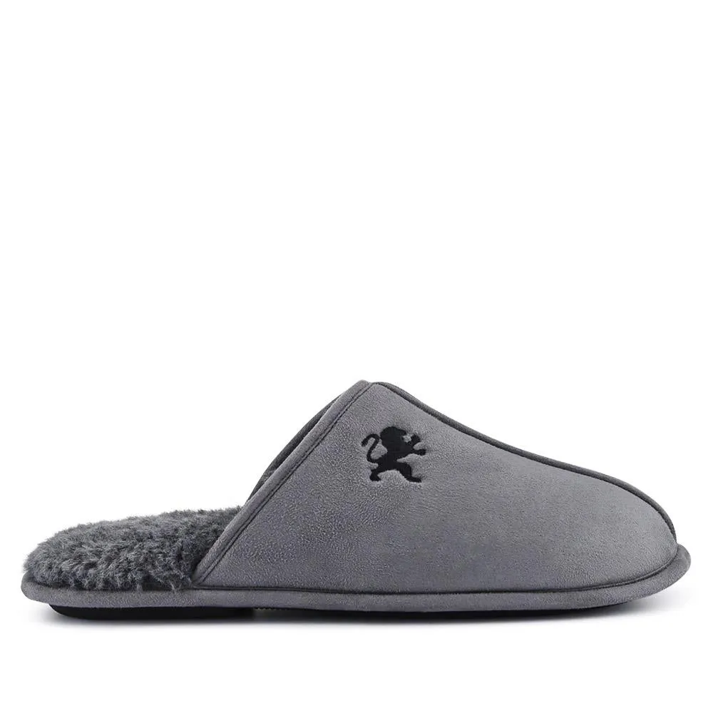 Faux-Fur-Lined Mule Slippers - QING40007 / 325 766