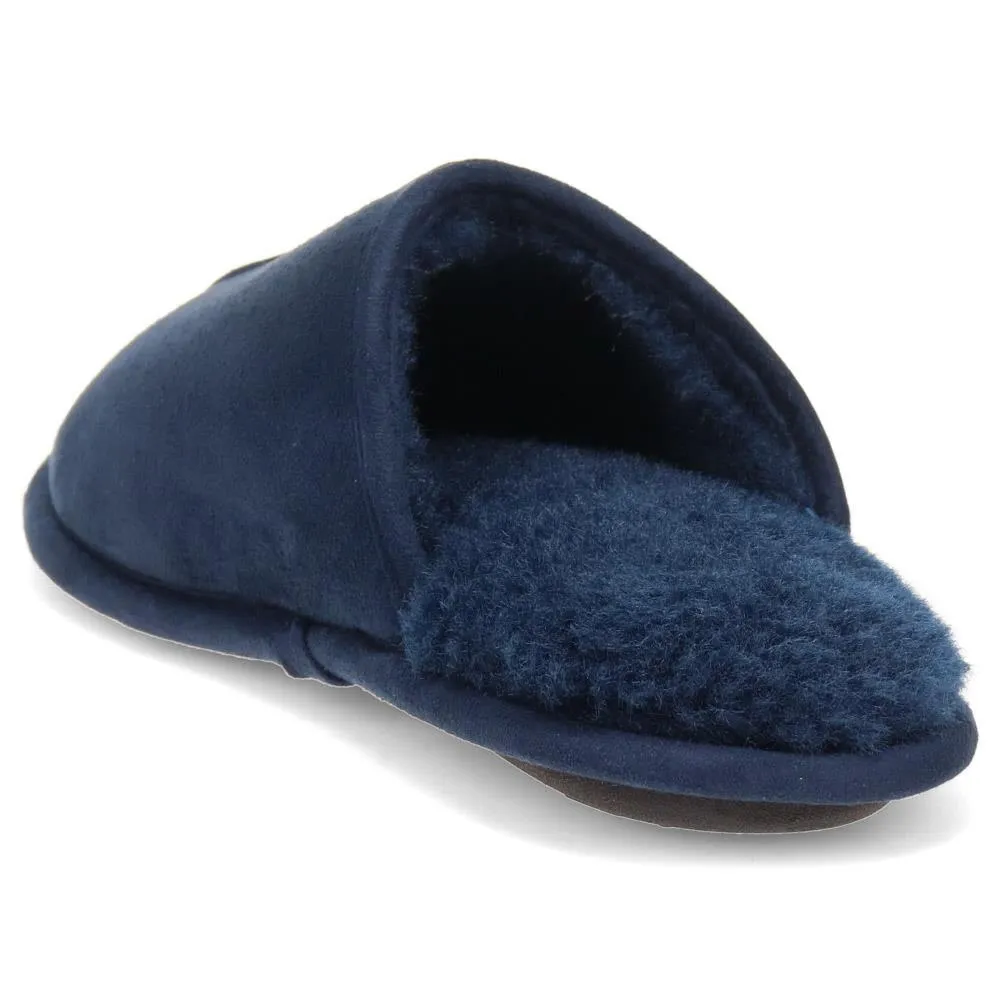 Faux-Fur-Lined Mule Slippers - QING40007 / 325 766