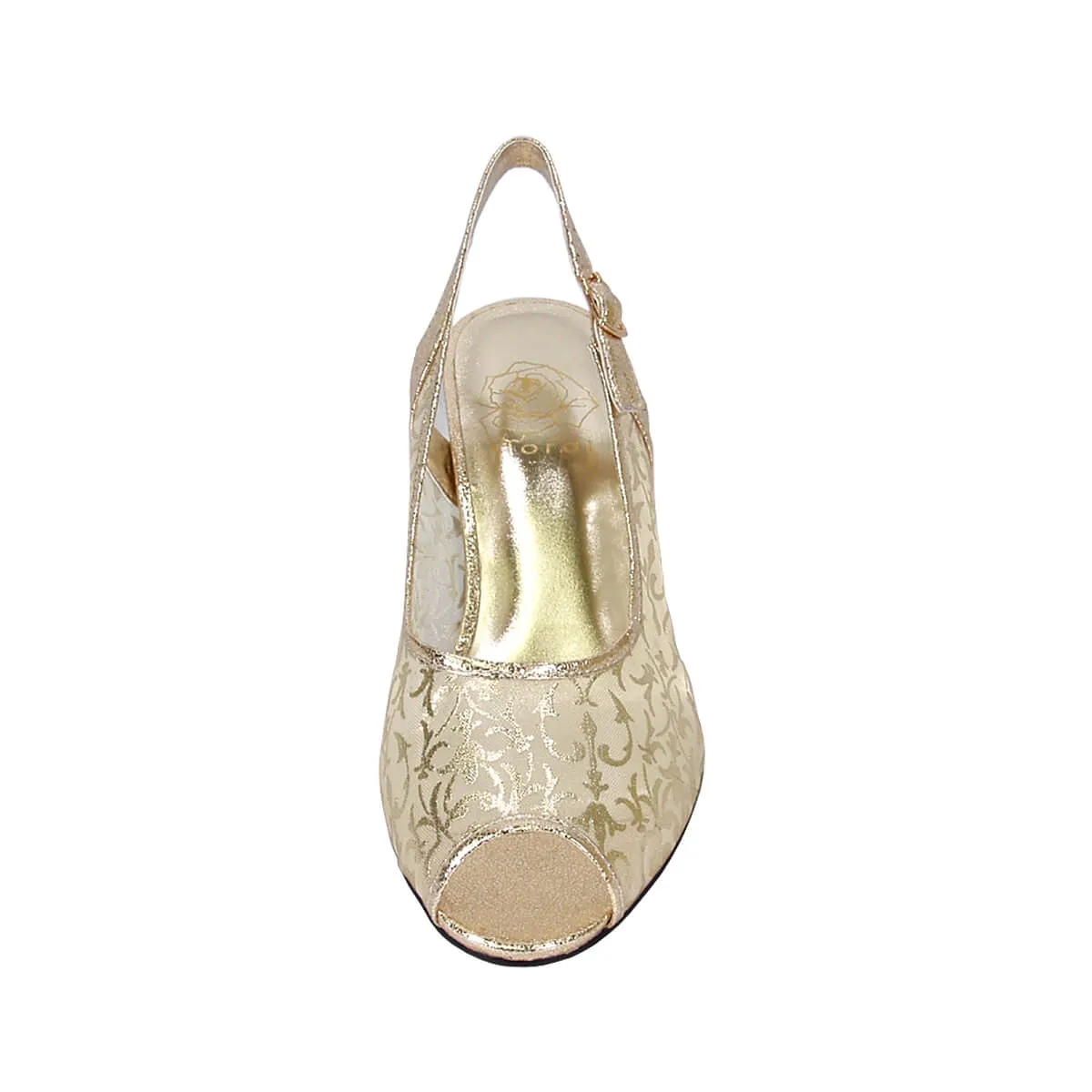 FLORAL Ashley Women's Wide Width Peep-Toe Dress Shoes