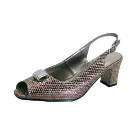 FLORAL Cameron Women's Wide Width Open-Toe Slingback Pumps
