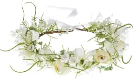 Floral Fall Camellia Flower Crown Rose Headpiece Wedding Bridal Flower Girl Halo Maternity Photo Props FL-03