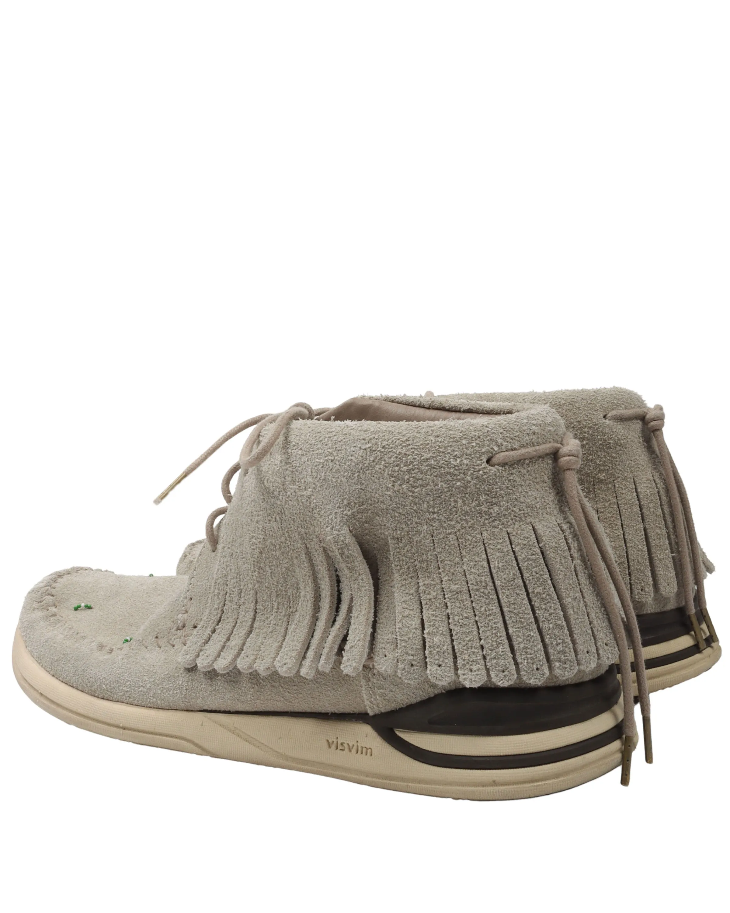 Fringed Suede Moccasins