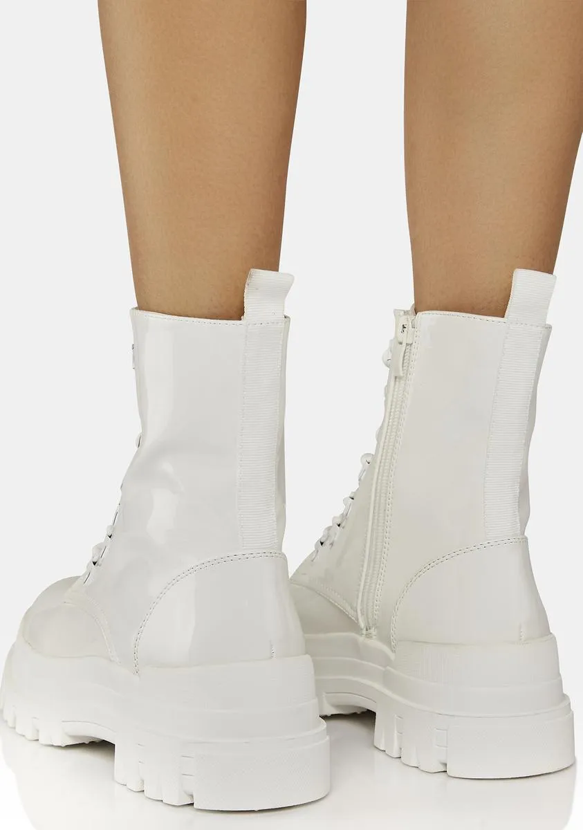 Frosty Start Some Gossip Combat Boots