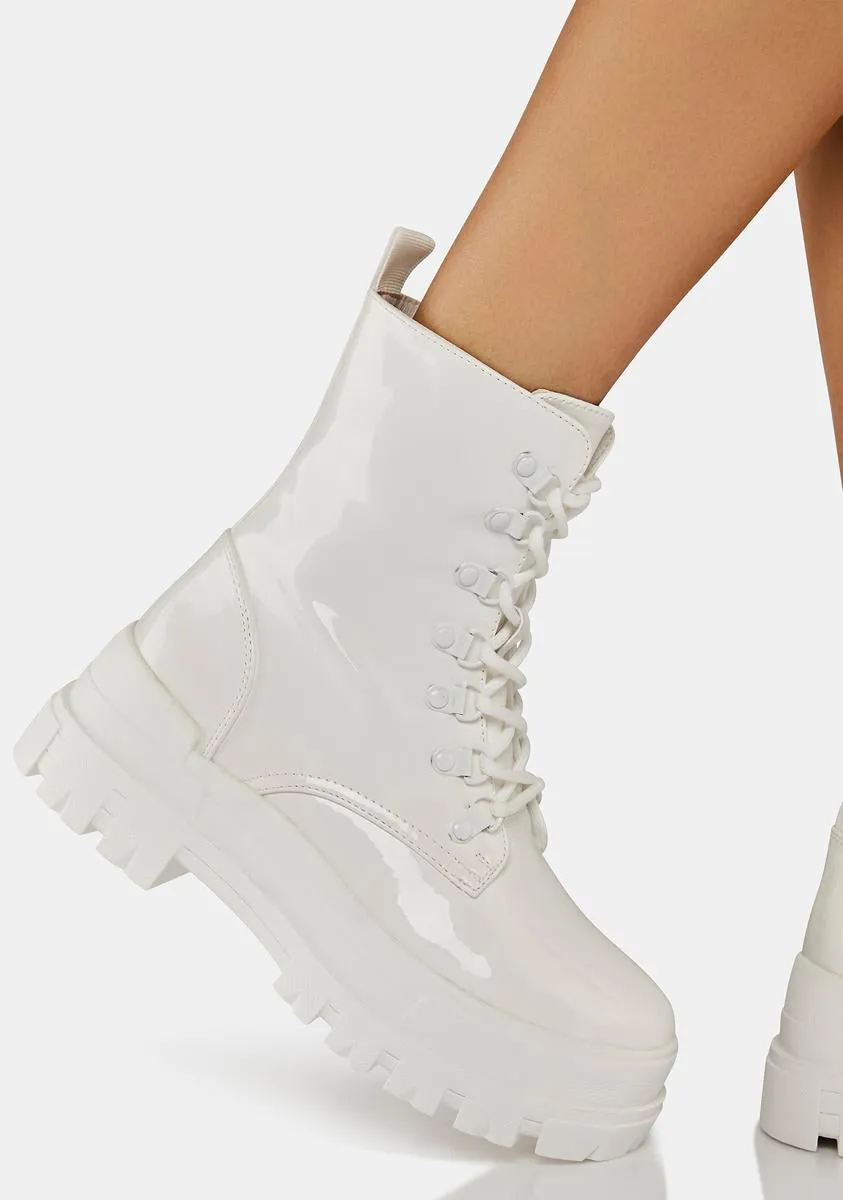 Frosty Start Some Gossip Combat Boots