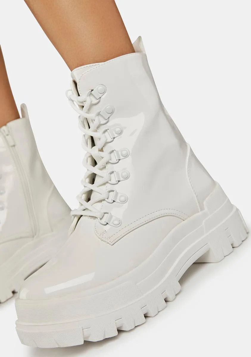 Frosty Start Some Gossip Combat Boots