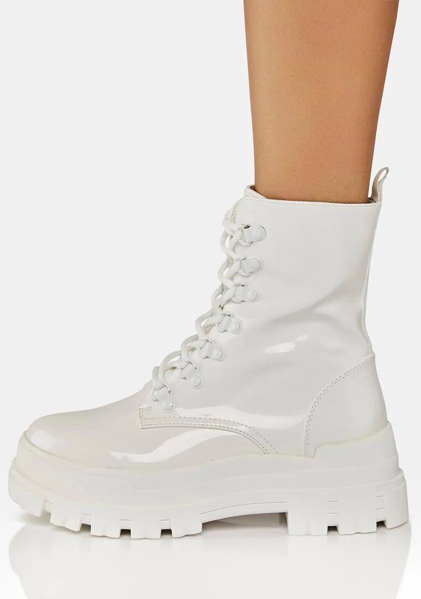 Frosty Start Some Gossip Combat Boots