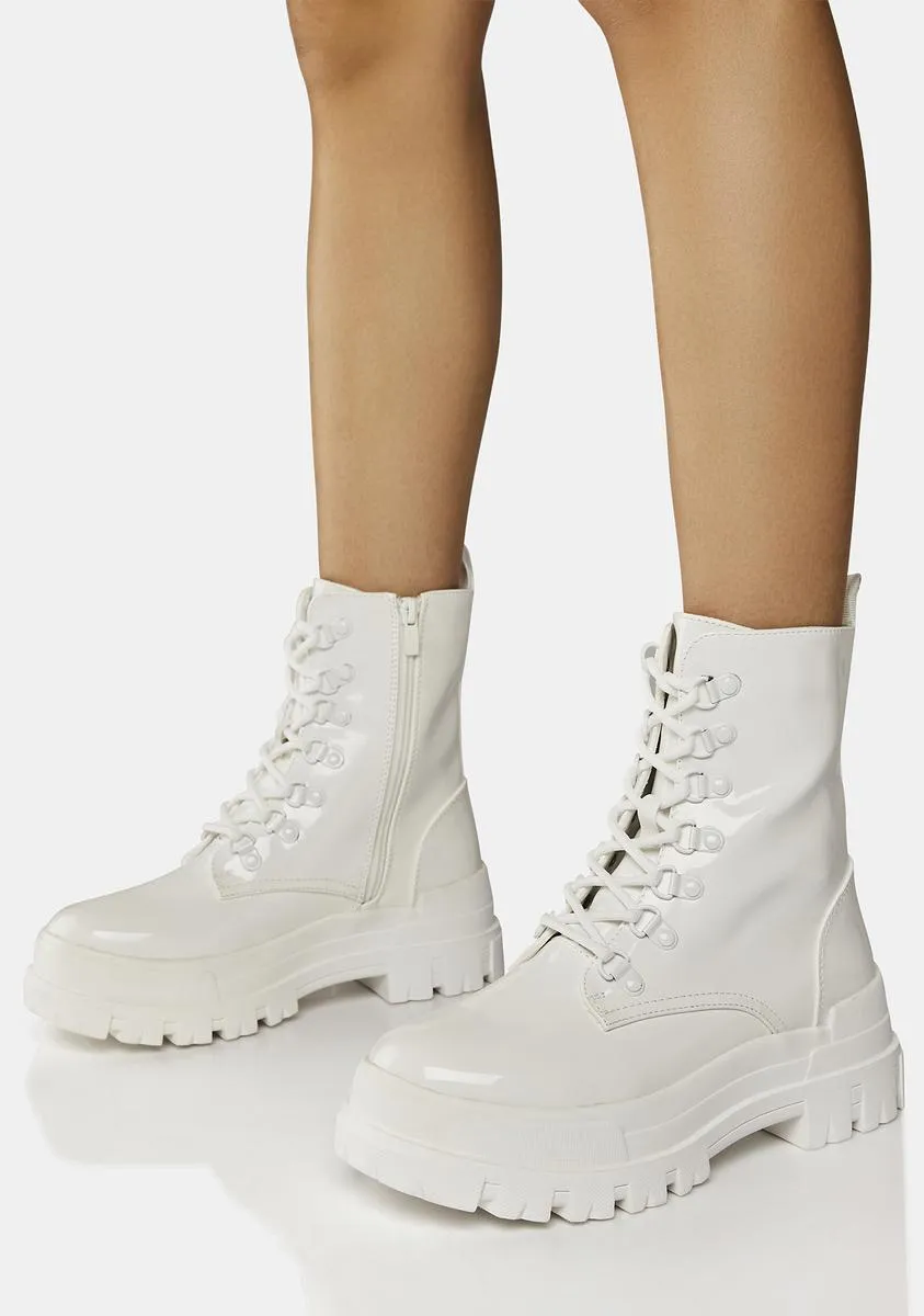 Frosty Start Some Gossip Combat Boots