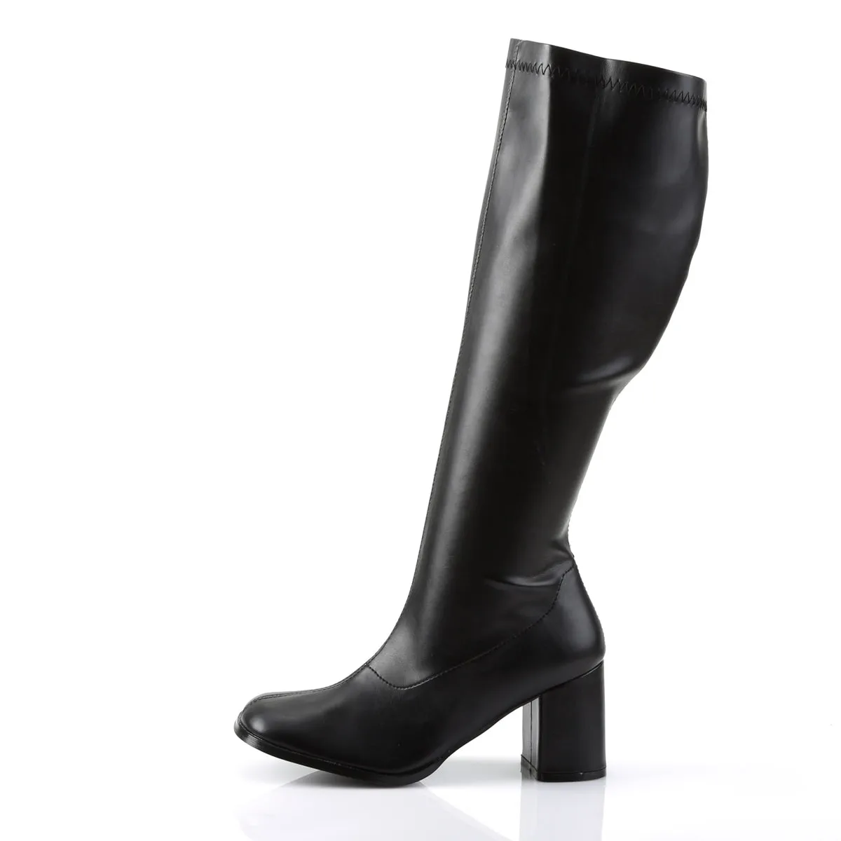 GOGO-300WC Funtasma Black PU Fancy Dress Plus Sizes & Wide Width/Shaft (Fantasy Footwear)
