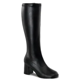 GOGO-300WC Funtasma Black PU Fancy Dress Plus Sizes & Wide Width/Shaft (Fantasy Footwear)