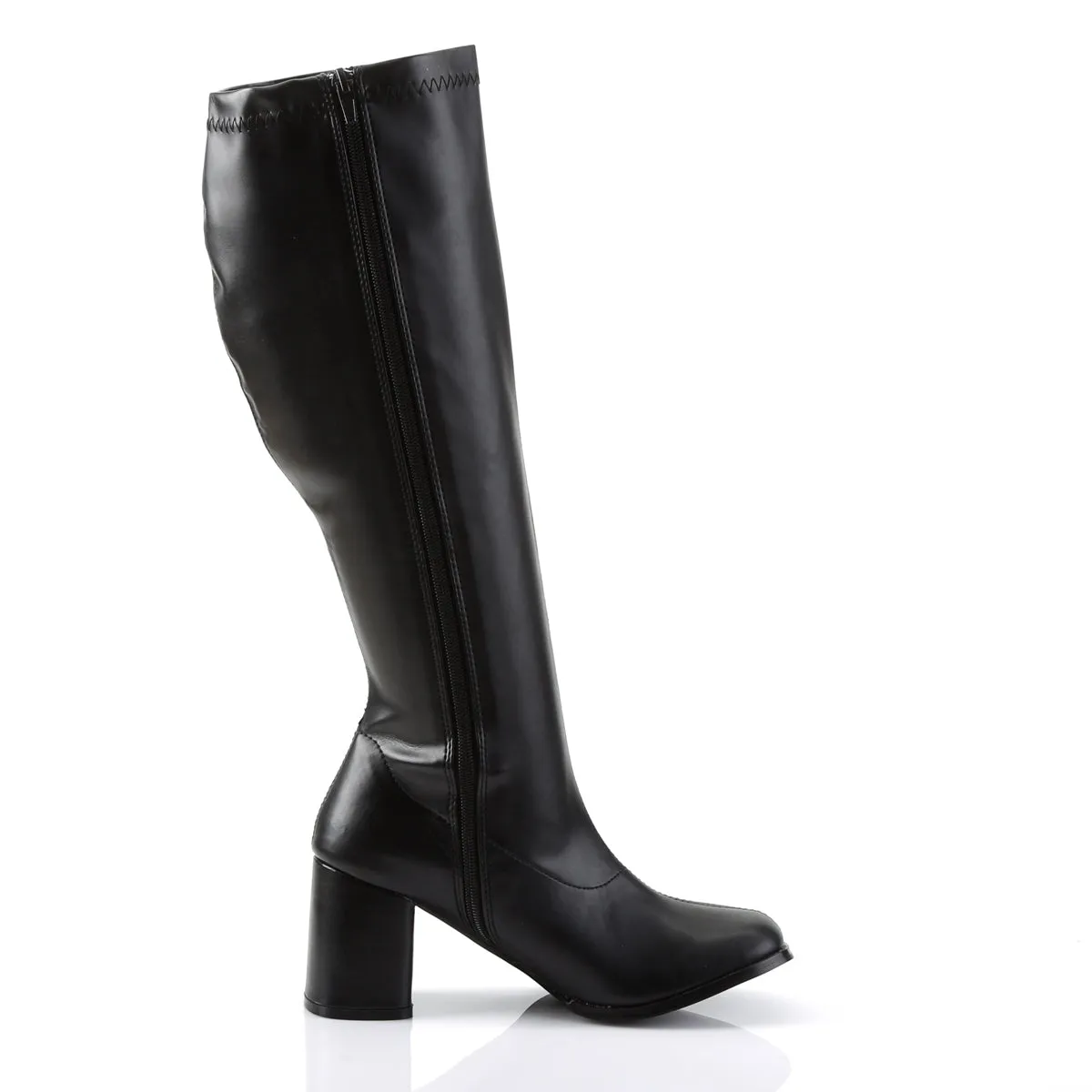 GOGO-300WC Funtasma Black PU Fancy Dress Plus Sizes & Wide Width/Shaft (Fantasy Footwear)