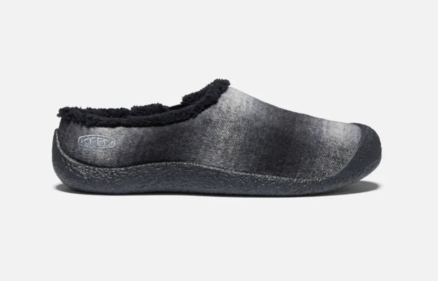 KEEN WOMEN'S HOWSER SLIDE BLACK PLAID/DARK GREY 1023478