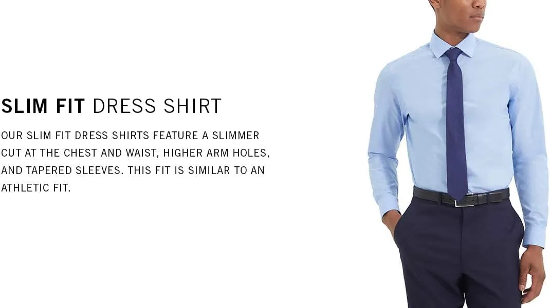 Kenneth Cole Unlisted Men's Slim Fit Solid Dress Shirt - Amazon Exclusive