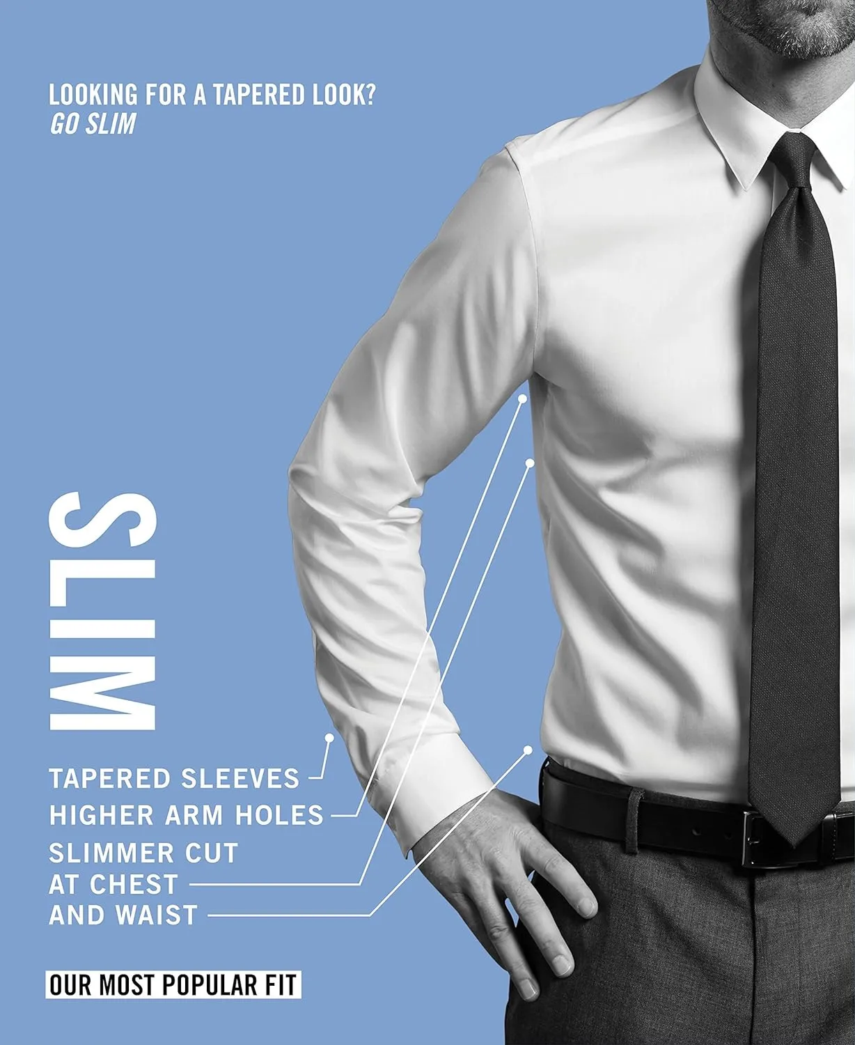 Kenneth Cole Unlisted Men's Slim Fit Solid Dress Shirt - Amazon Exclusive