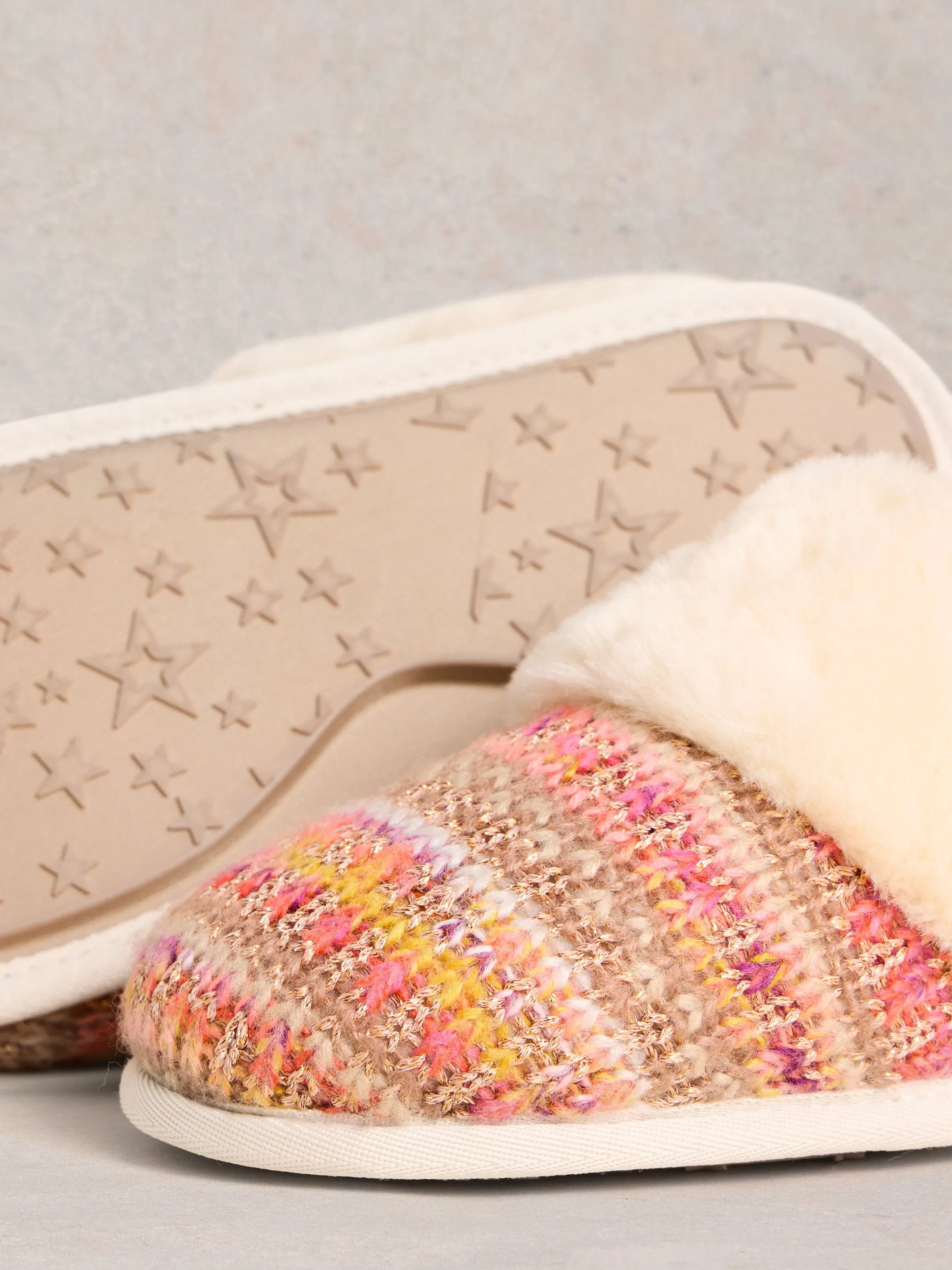 Knitted Mule Slippers