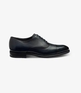 LOAKE PHOENIX NAVY OXFORD TOE CAP RUBBER SOLE F-MEDIUM