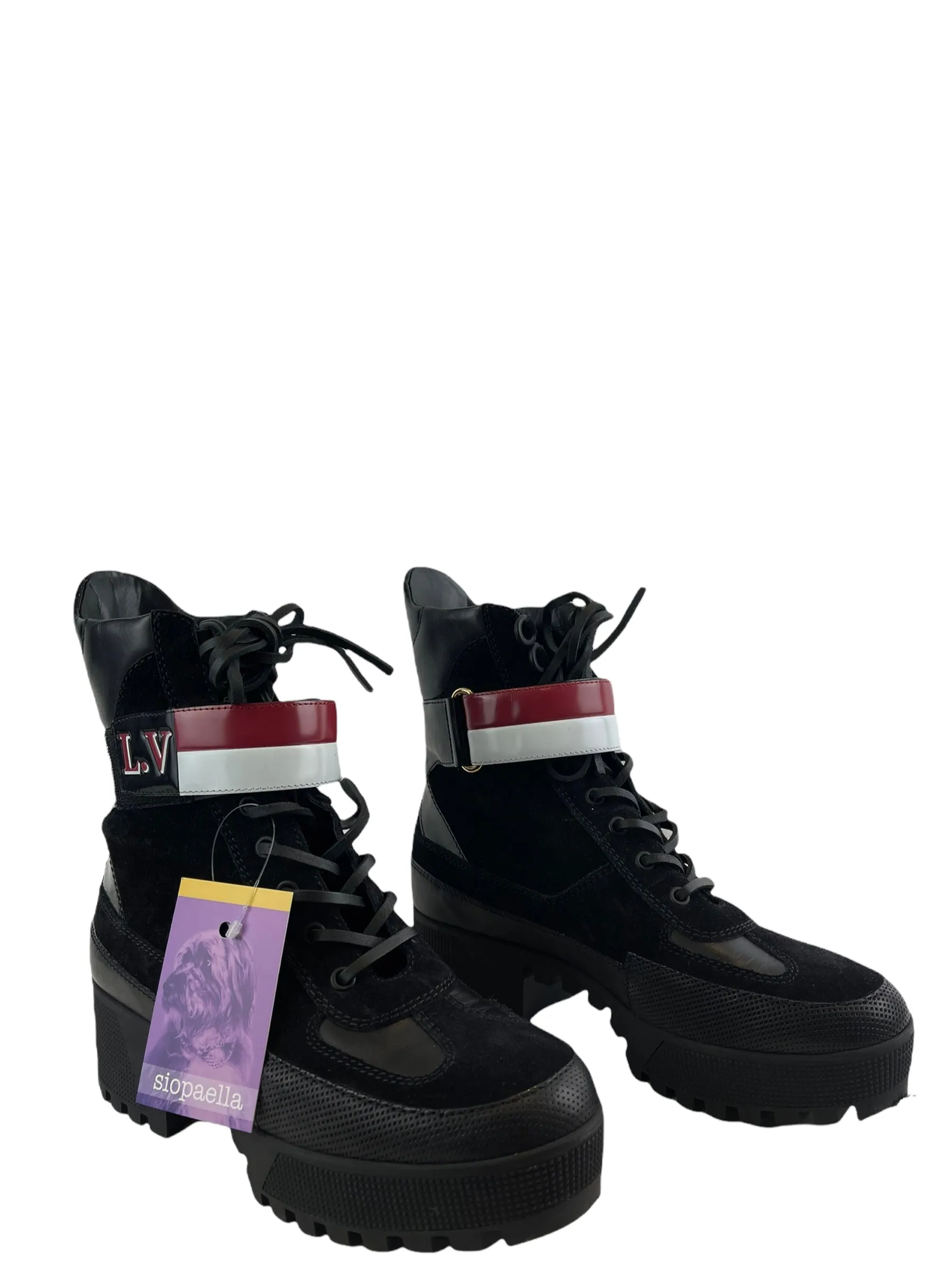Louis Vuitton Black Suede & Leather Boots - EU 40/ UK 7