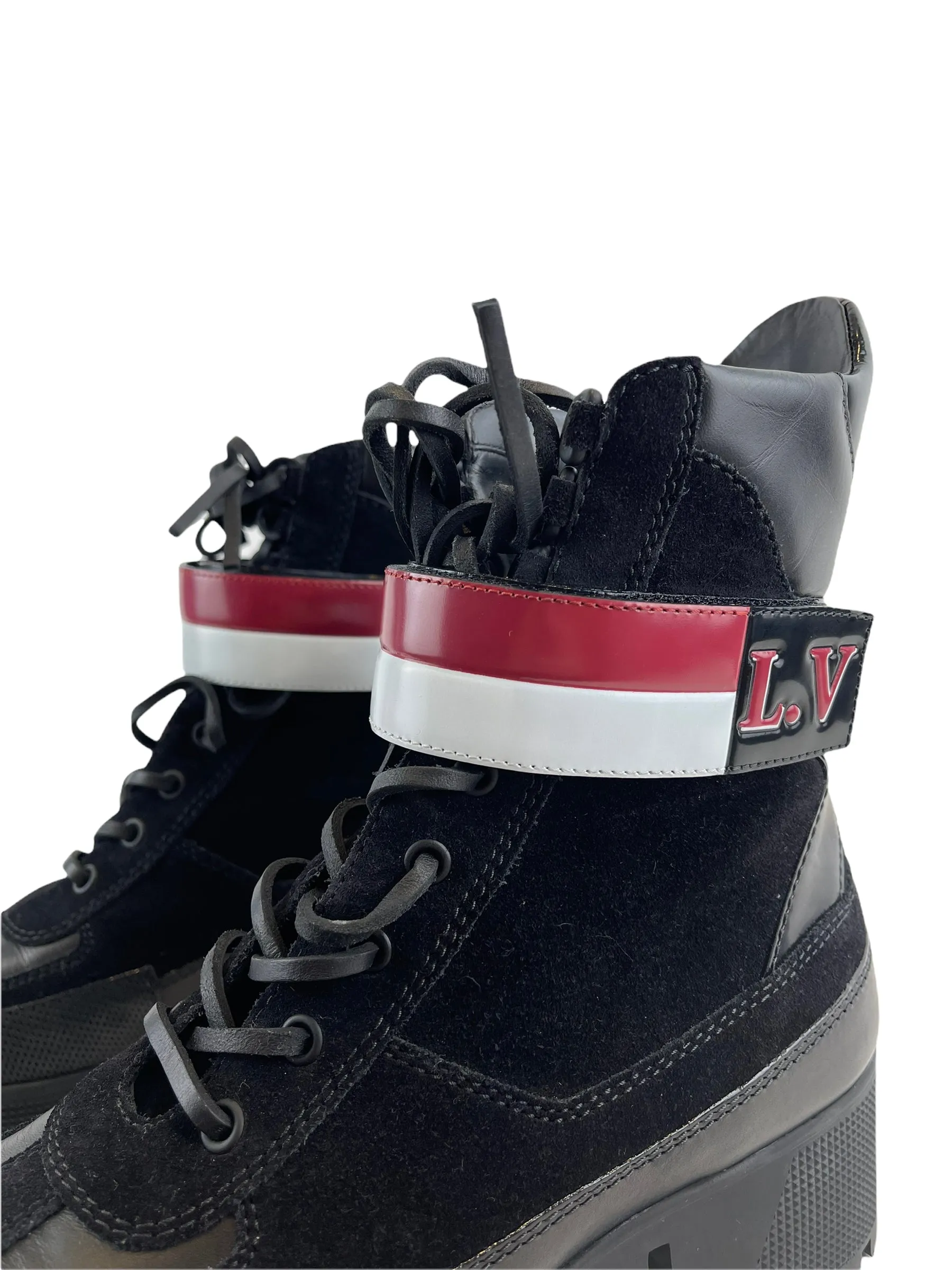 Louis Vuitton Black Suede & Leather Boots - EU 40/ UK 7