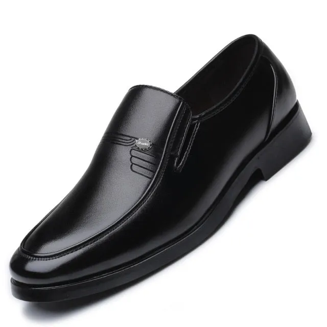Luxury Brand Men Leather Formal Business Shoes Office Work Flat Shoes Oxfords
