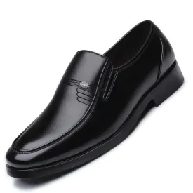 Luxury Brand Men Leather Formal Business Shoes Office Work Flat Shoes Oxfords