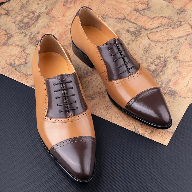 Men Business Versatile Lace-Up Formal Office Oxford Style Shoes