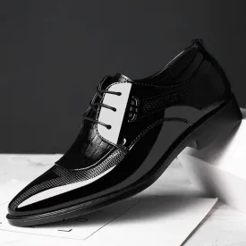 Men's Pointed Toe Lace Up Business Shoes