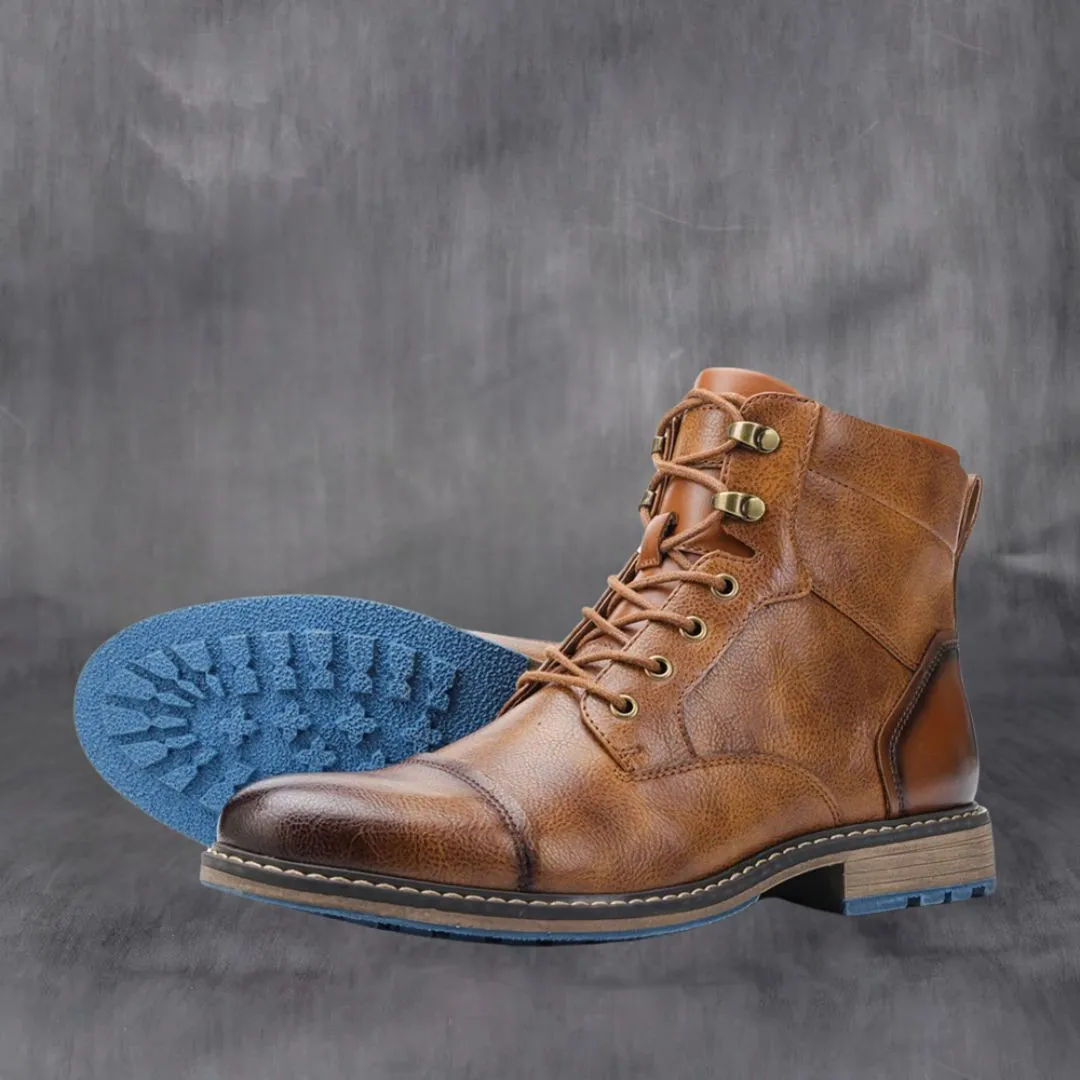 Men's Retro Spring Leather Boots