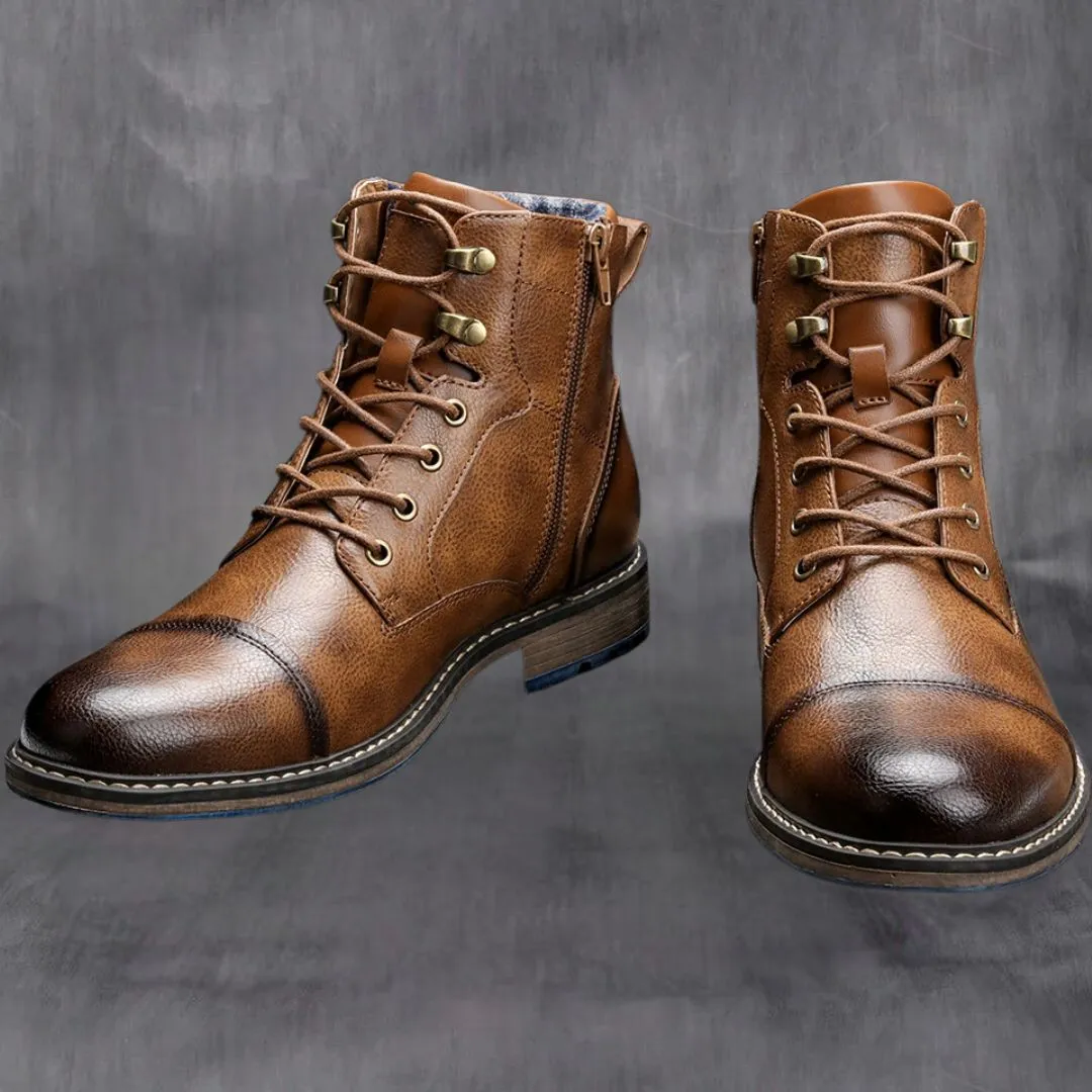 Men's Retro Spring Leather Boots