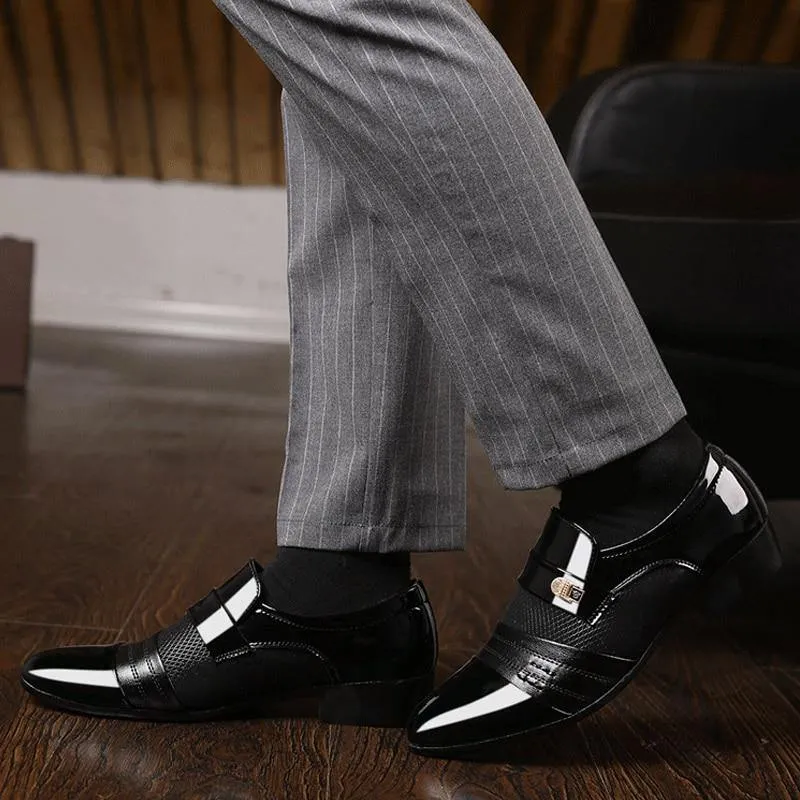Men's Slip On Business Dress Oxford Shoes