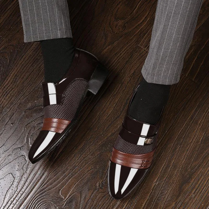 Men's Slip On Business Dress Oxford Shoes