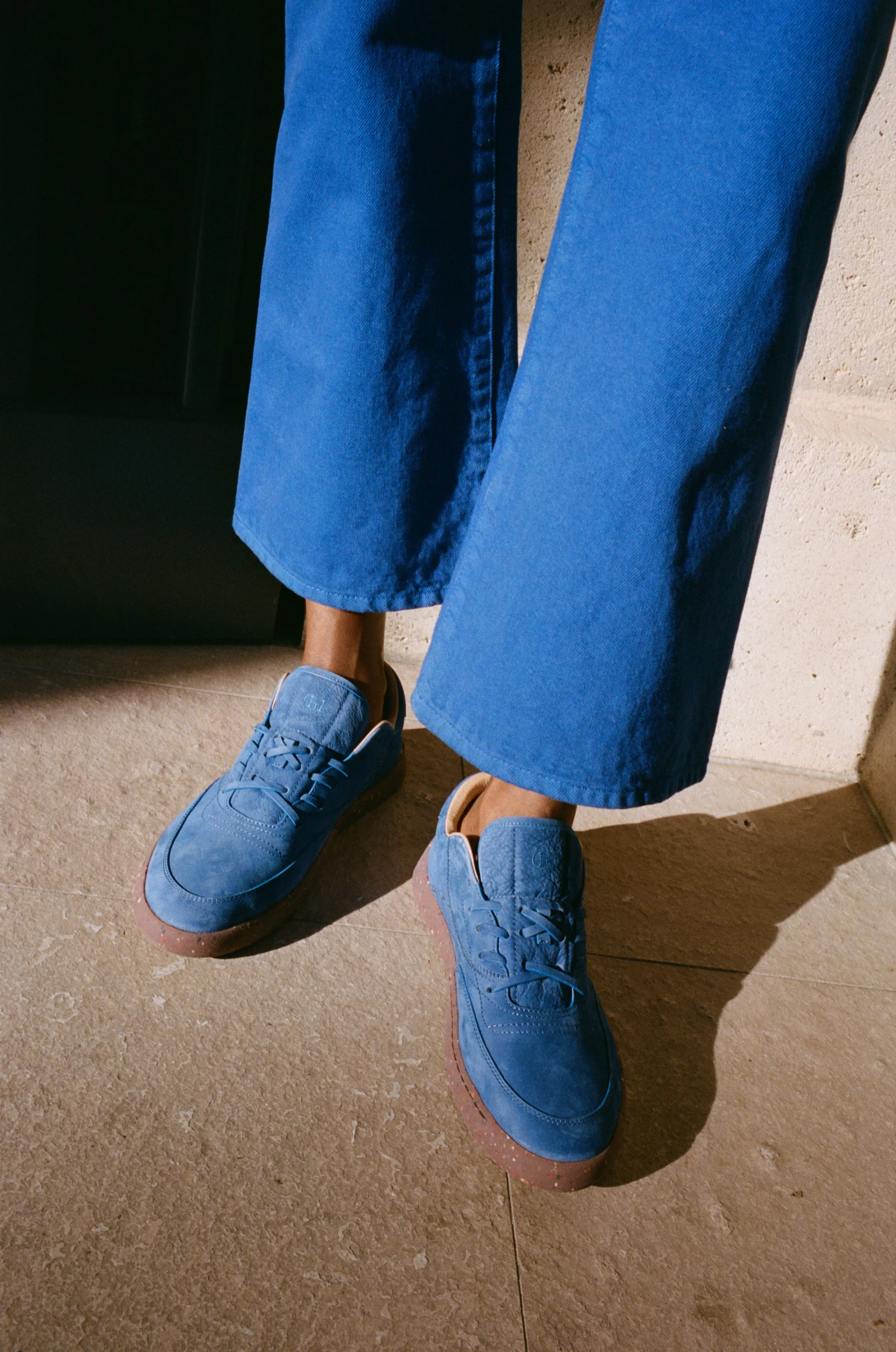 Ohio Slip-on Sneaker in Cobalt Nubuck