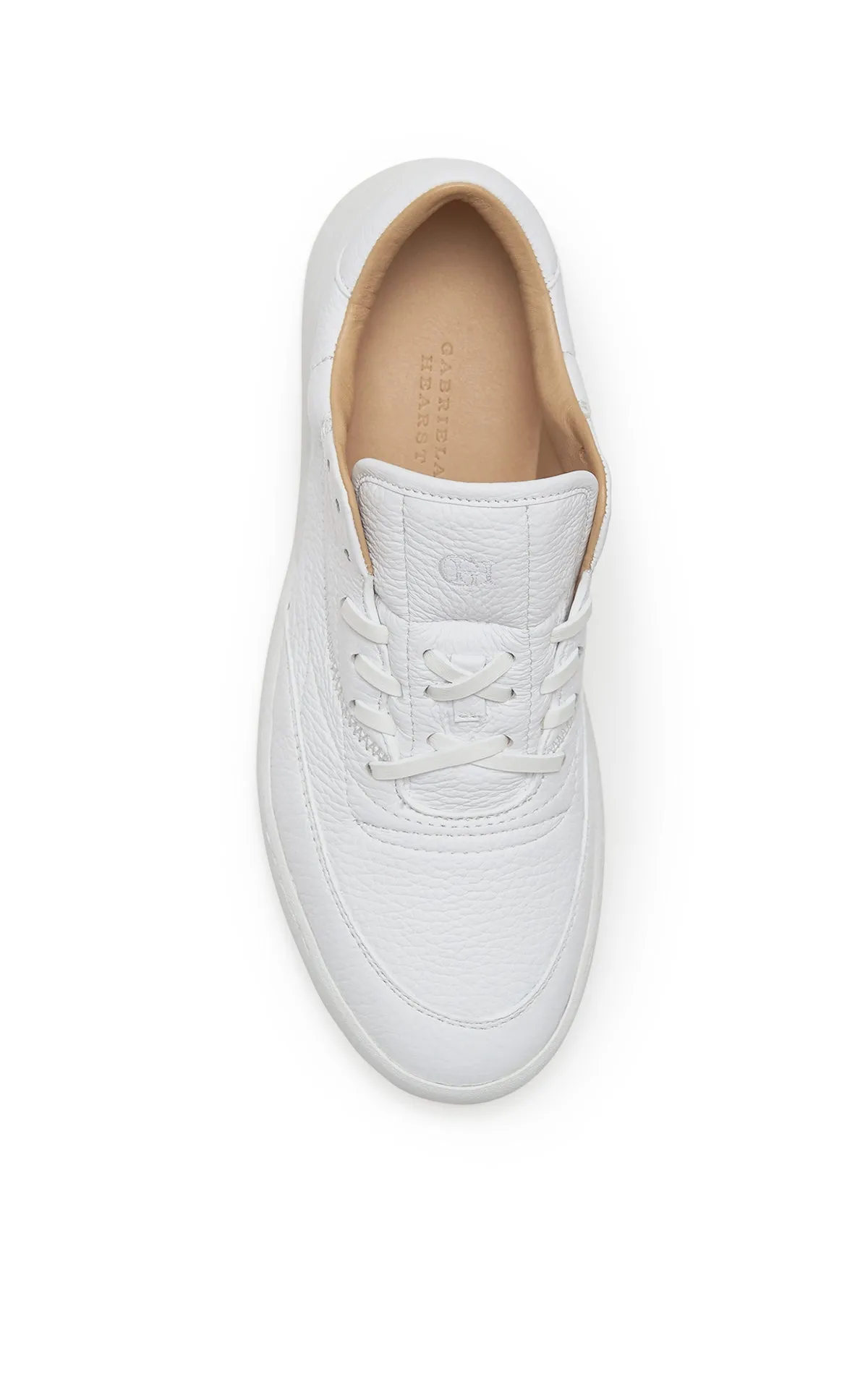 Ohio Slip-on Sneaker in White Textured Leather