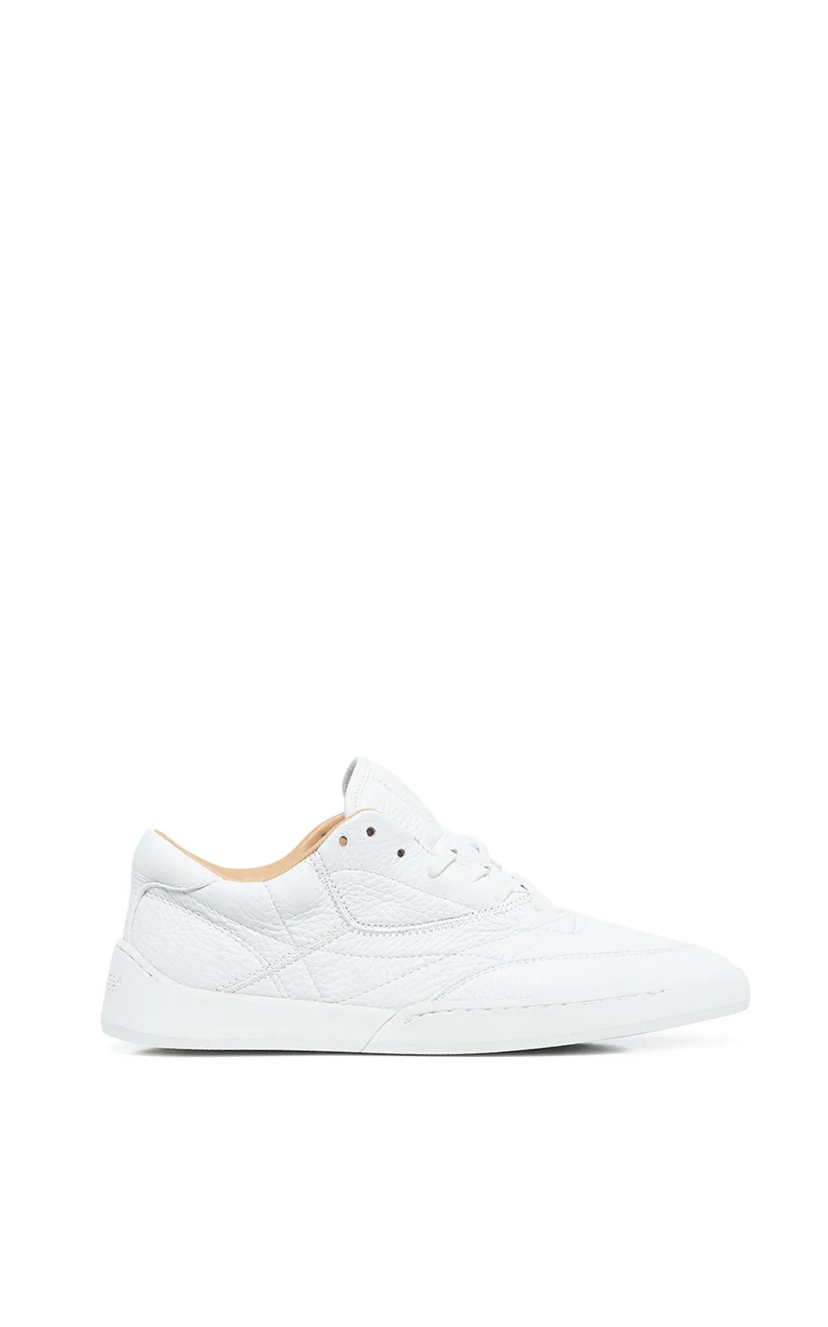 Ohio Slip-on Sneaker in White Textured Leather