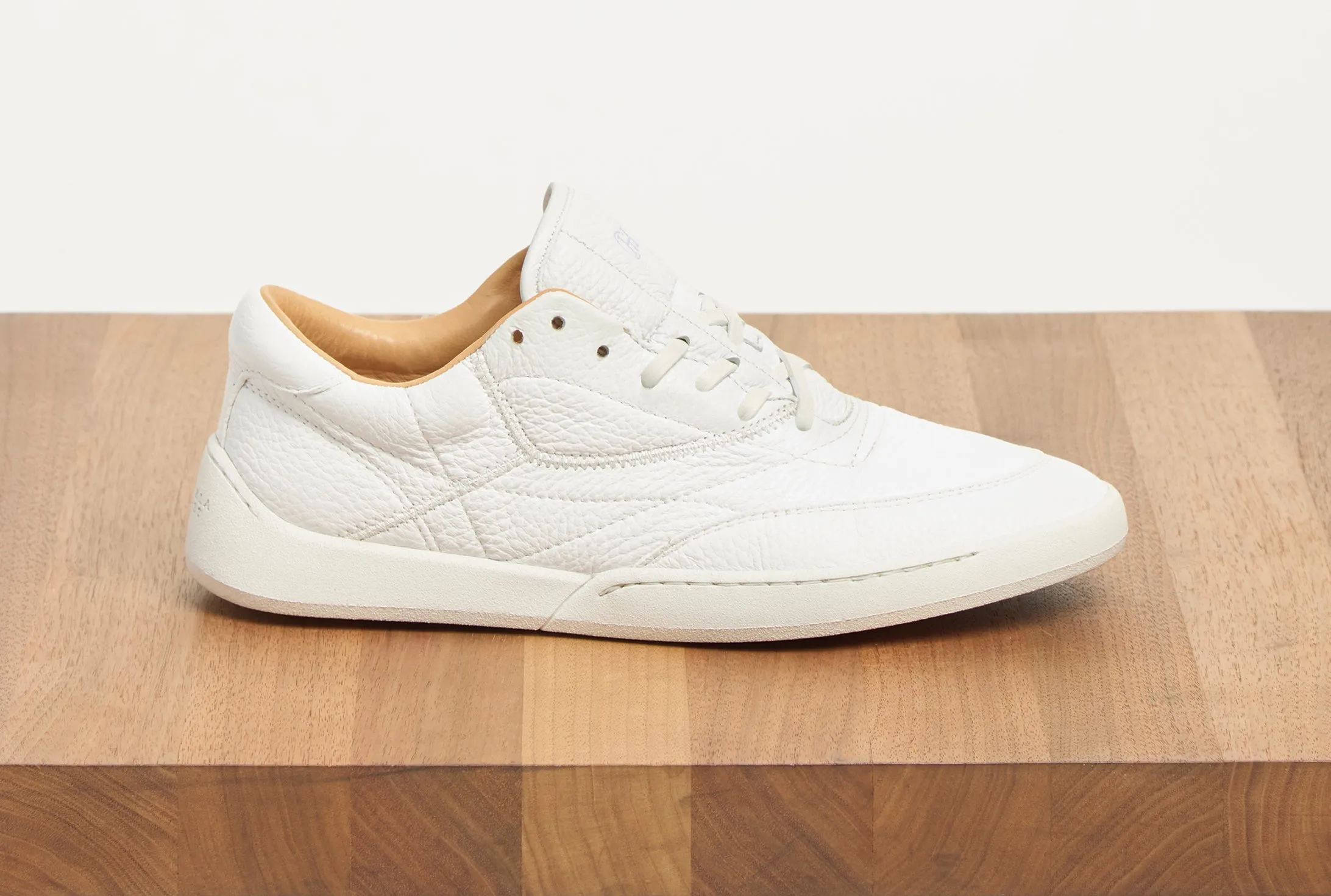 Ohio Slip-on Sneaker in White Textured Leather
